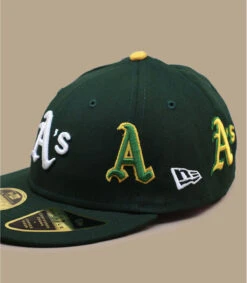 NEW ERA All Over Logo 5950 Low Profile Athletics -New Era all over logo 5950 low profile athletics 2
