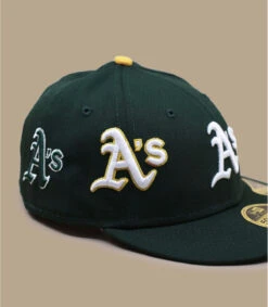 NEW ERA All Over Logo 5950 Low Profile Athletics -New Era all over logo 5950 low profile athletics 3