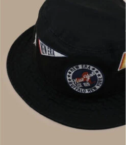 NEW ERA All Over Patch Bucket Black -New Era all over patch bucket black 5