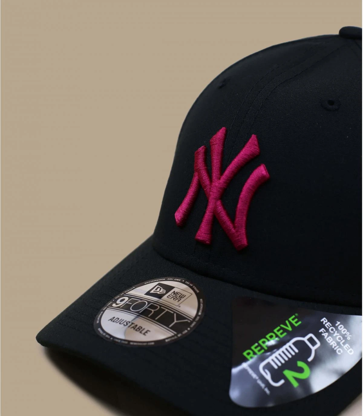 NEW ERA Casquette Black Base 940 NY Pink 2 NEW ERA Casquette Black Base 940 NY Pink – Image 2