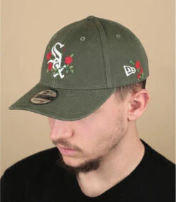 NEW ERA Casquette Flower 940 Sox Olive