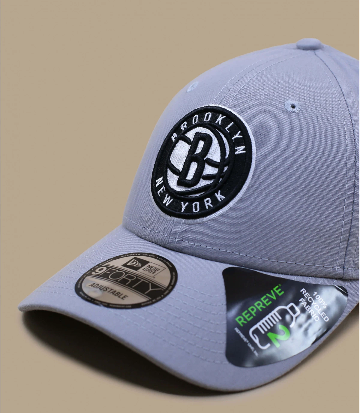 NEW ERA Casquette Monochrome 940 Nets Gray 2 NEW ERA Casquette Monochrome 940 Nets Gray – Image 2