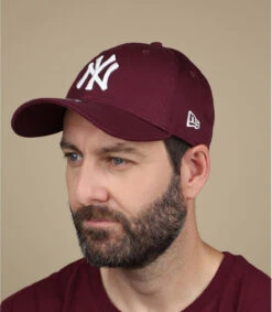 NEW ERA Casquette NY League Essential Maroon