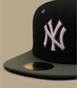 NEW ERA Side Patch 59Fifty New York Yankees Black New Olive -New Era side patch 59fifty new york yankees black new olive 2