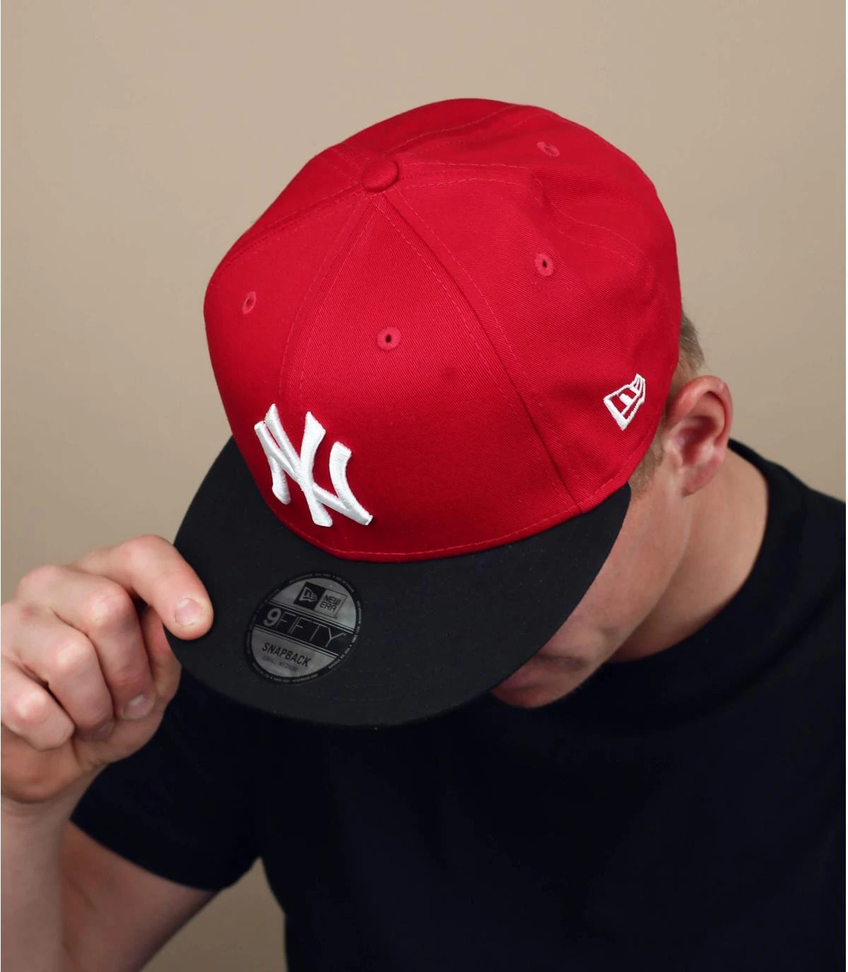 NEW ERA Snapback NY Rouge Noire 1 NEW ERA Snapback NY Rouge Noire
