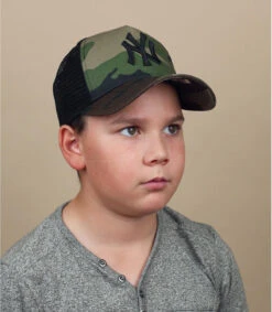 NEW ERA Trucker Kids NY League Ess 940 Woodland Camo