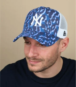 NEW ERA Trucker Seasonal Camo NY Blue