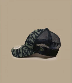 NEW ERA Trucker Tiger Print NY Olive -New Era trucker tiger print ny olivetrucker20NY20vert20rayures