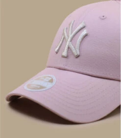 NEW ERA Wmn Metallic Logo NY Pink Silver -New Era wmn metallic logo ny pink silver 2